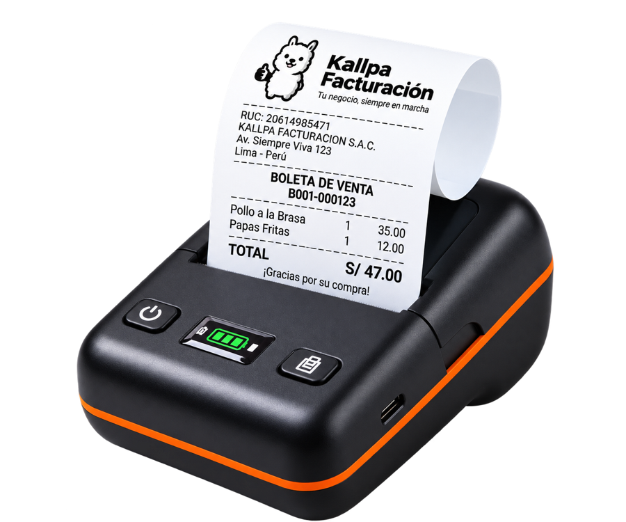 Impresora Térmica Portátil Kallpa-58L